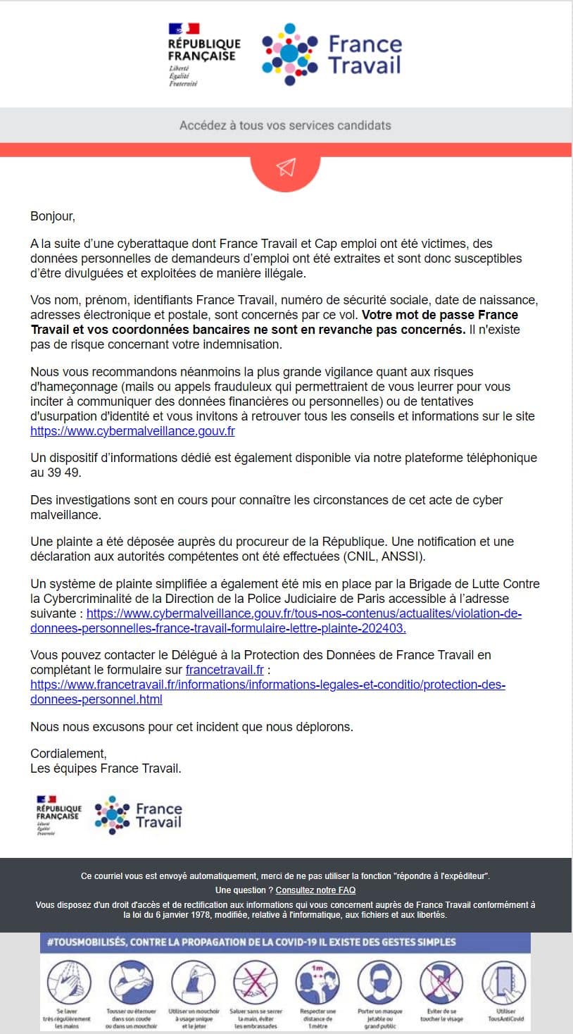 Alerte cyberattaque