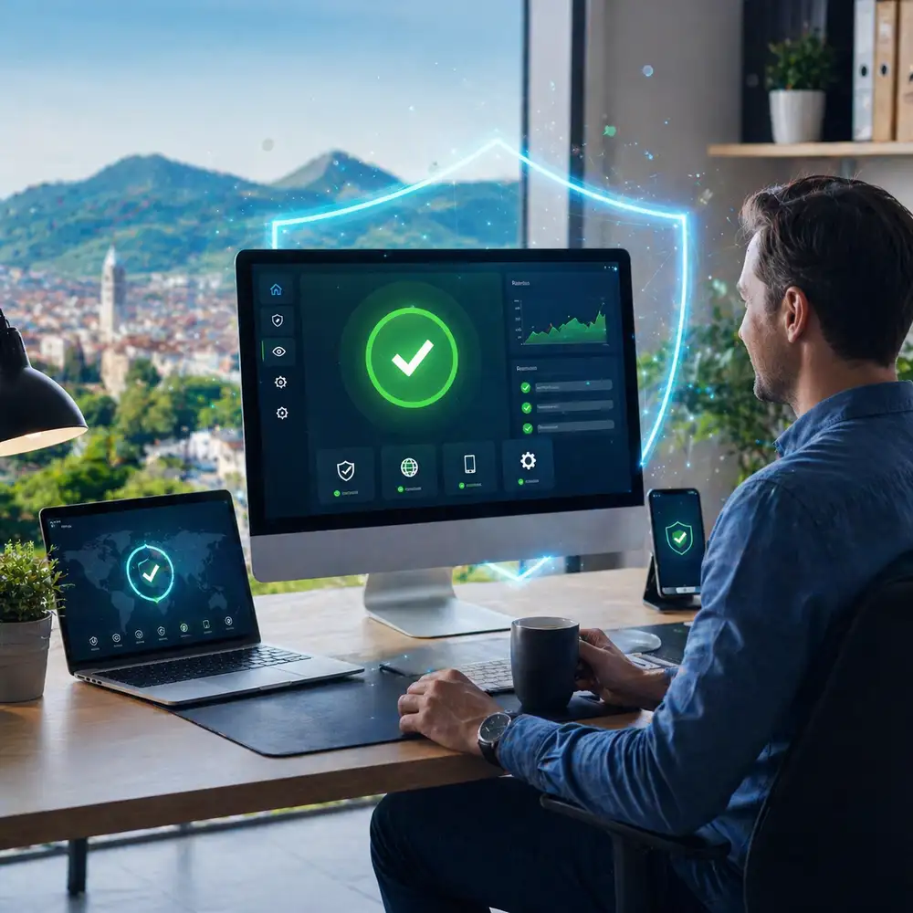 Antivirus Auvergne avec protection active des appareils pour entreprises et particuliers