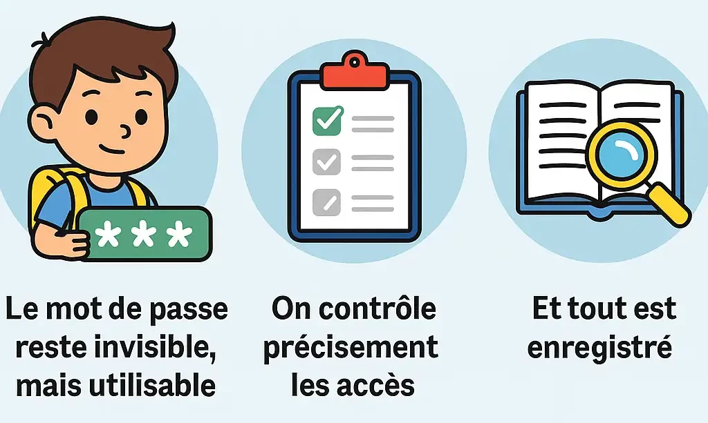Interface LockPass gestionnaire de mots de passe simple et s&eacute;curis&eacute;