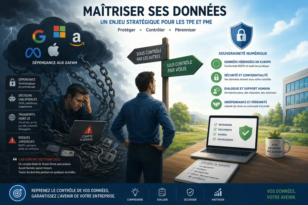 Ma&icirc;triser ses donn&eacute;es en TPE PME face aux GAFAM