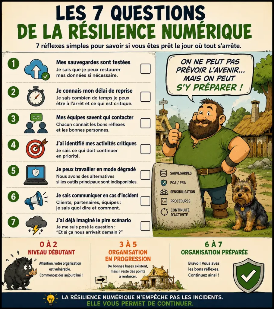 Les 7 questions de la résilience numérique pour évaluer sa préparation face aux incidents