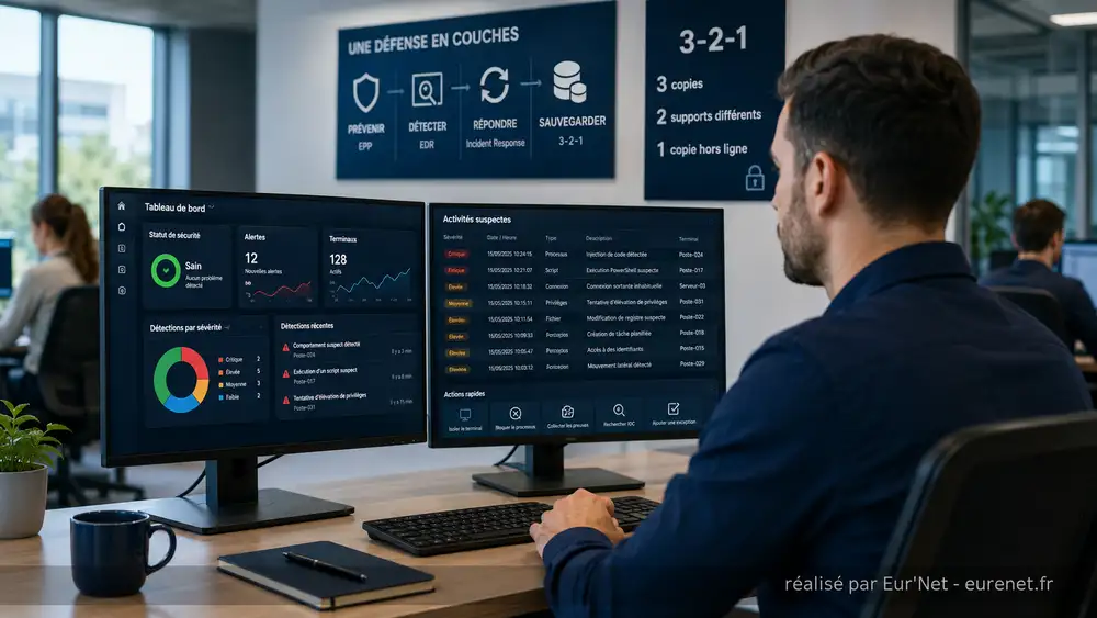 EDR entreprise : protection des postes contre les cyberattaques