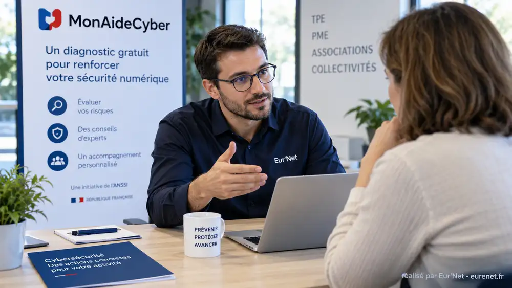 Diagnostic MonAideCyber gratuit avec un Aidant cyber de l&rsquo;ANSSI